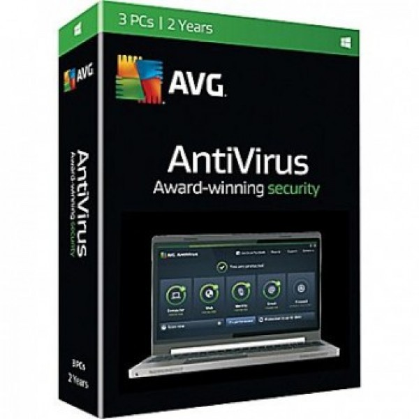 AVG ANTIVIRUS 3 USER 2 YEAR